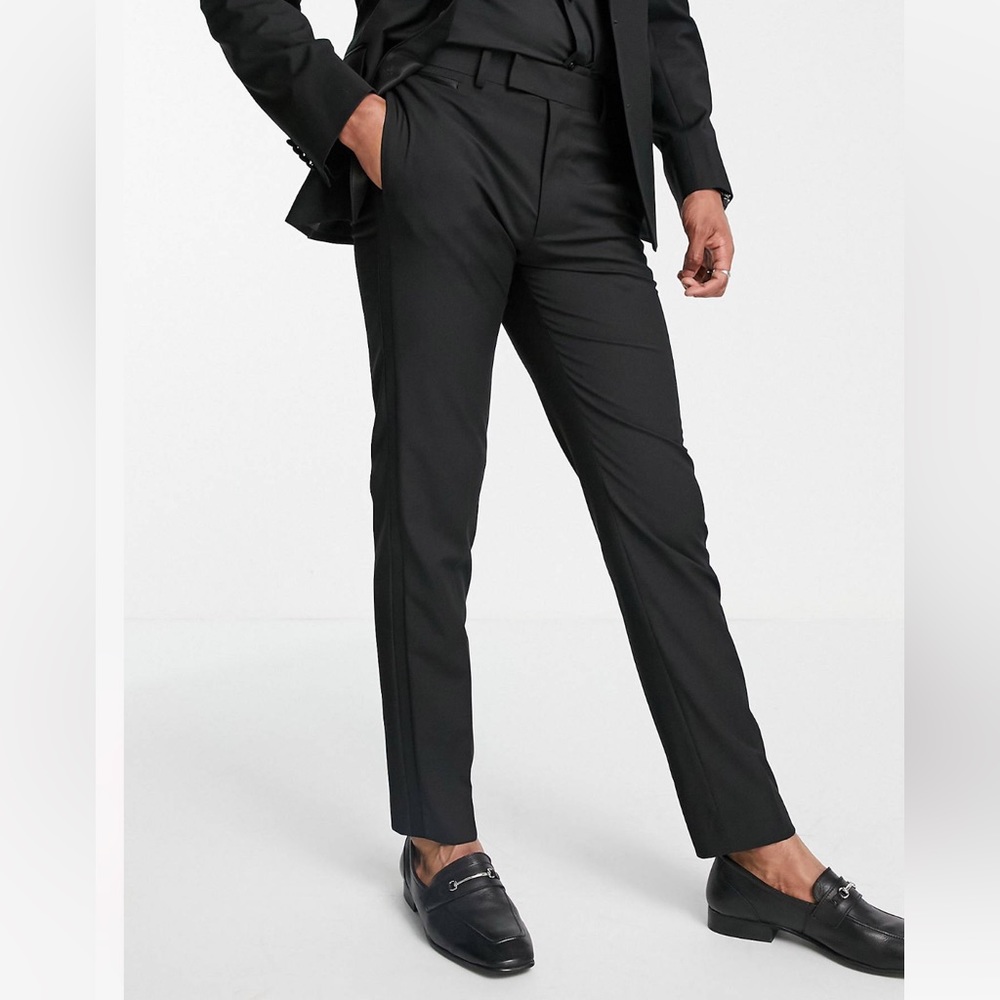 ASOS DESIGN - Slim Tuxedo Pants - W 30” L 32”